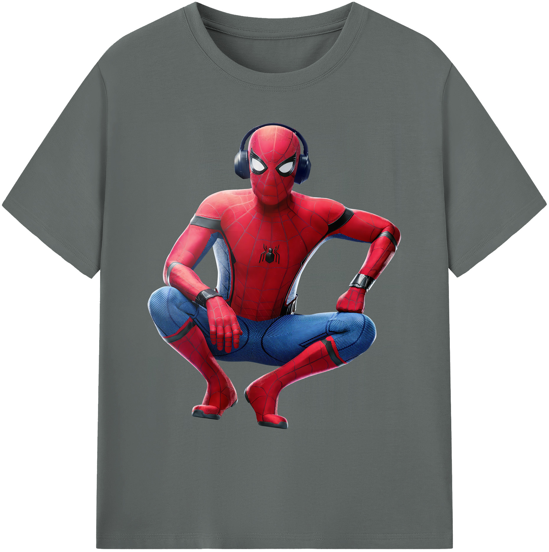 （画像用） Spider Man スパイダーマン 綿100％ メンズ半袖Tシャツ｜肌触りやわらか＆通気性